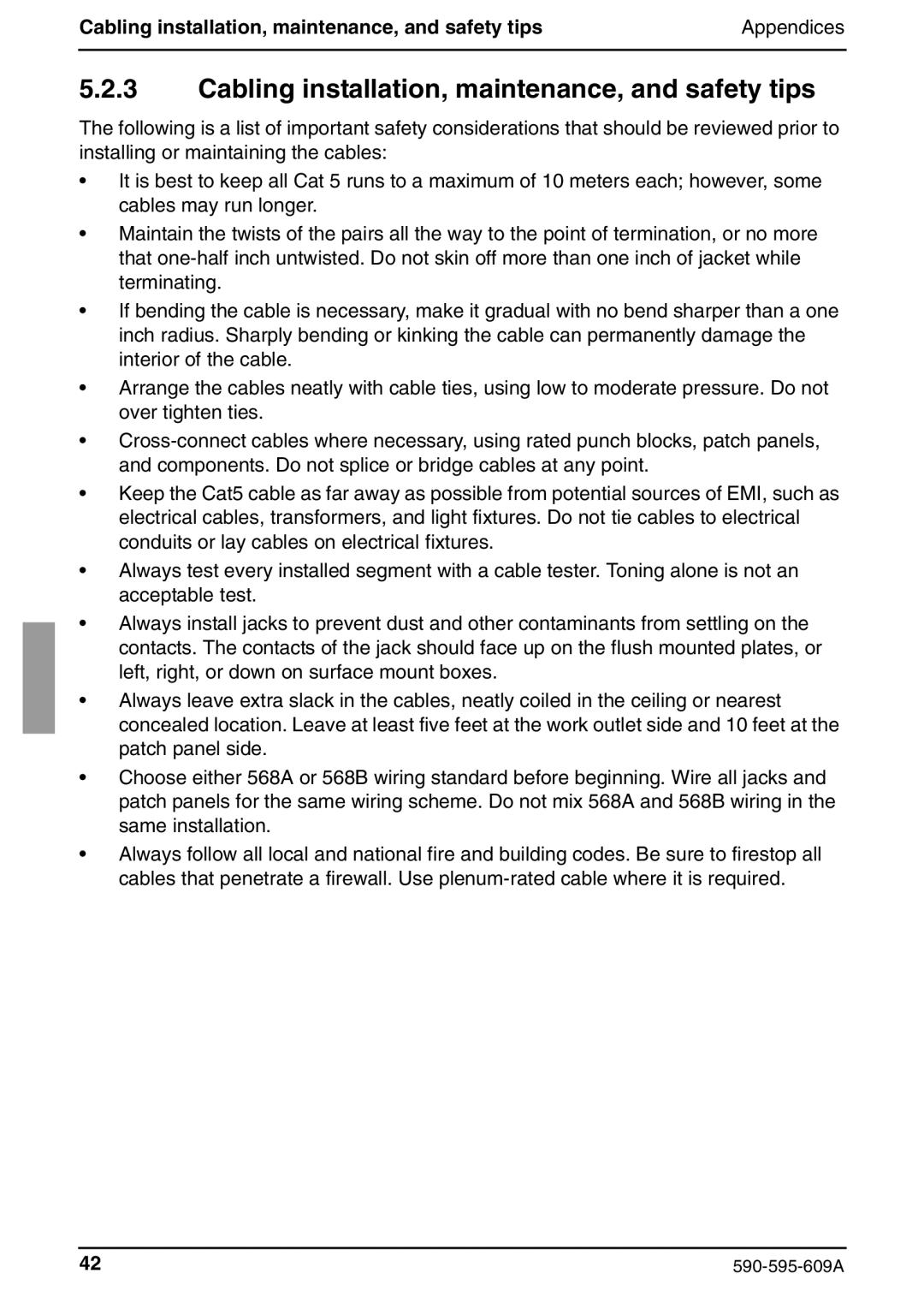 Siemens KVM s2-0411 manual Cabling installation, maintenance, and safety tips 