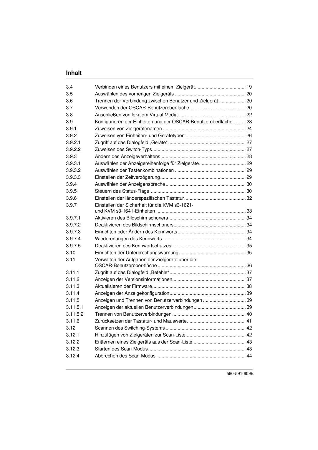 Siemens KVM series 3-1621 manual Konfigurieren der Einheiten und der OSCAR-Benutzeroberfläche 