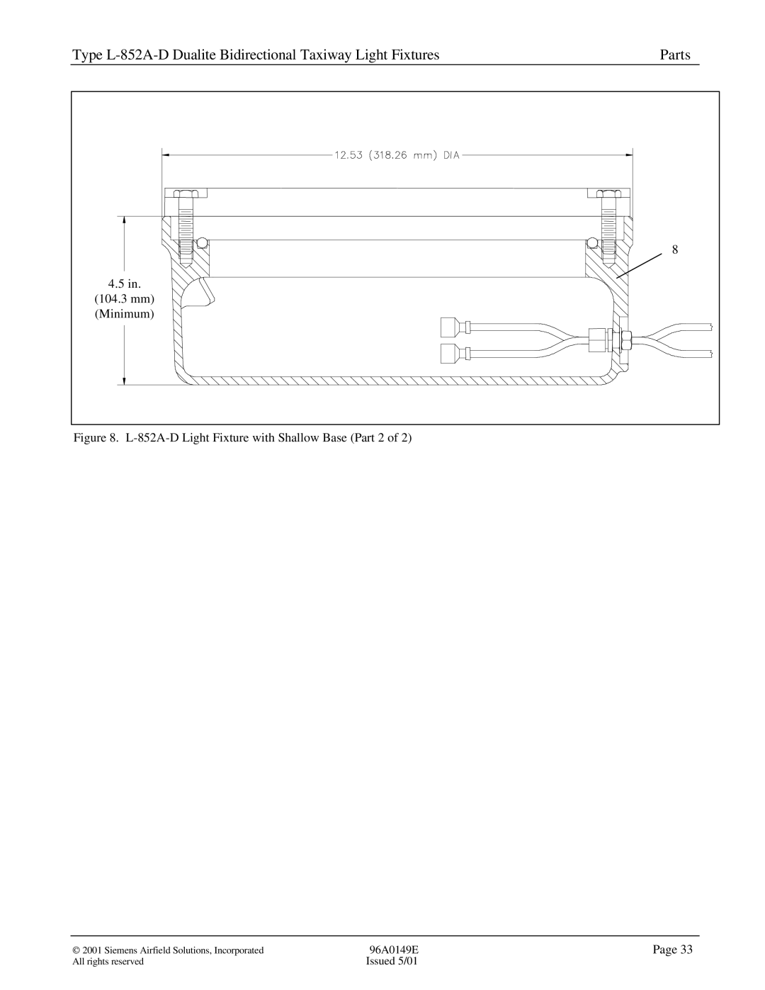 Siemens L-852A-D manual 104 mm 