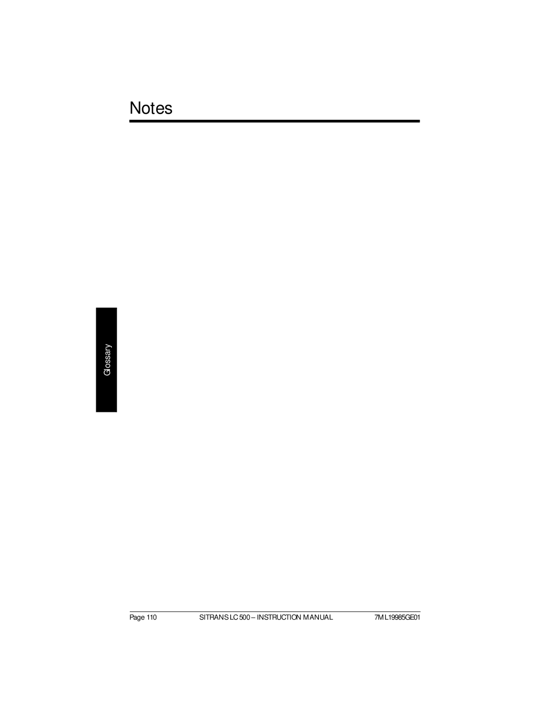 Siemens LC 500, Sitrans instruction manual 7ML19985GE01 