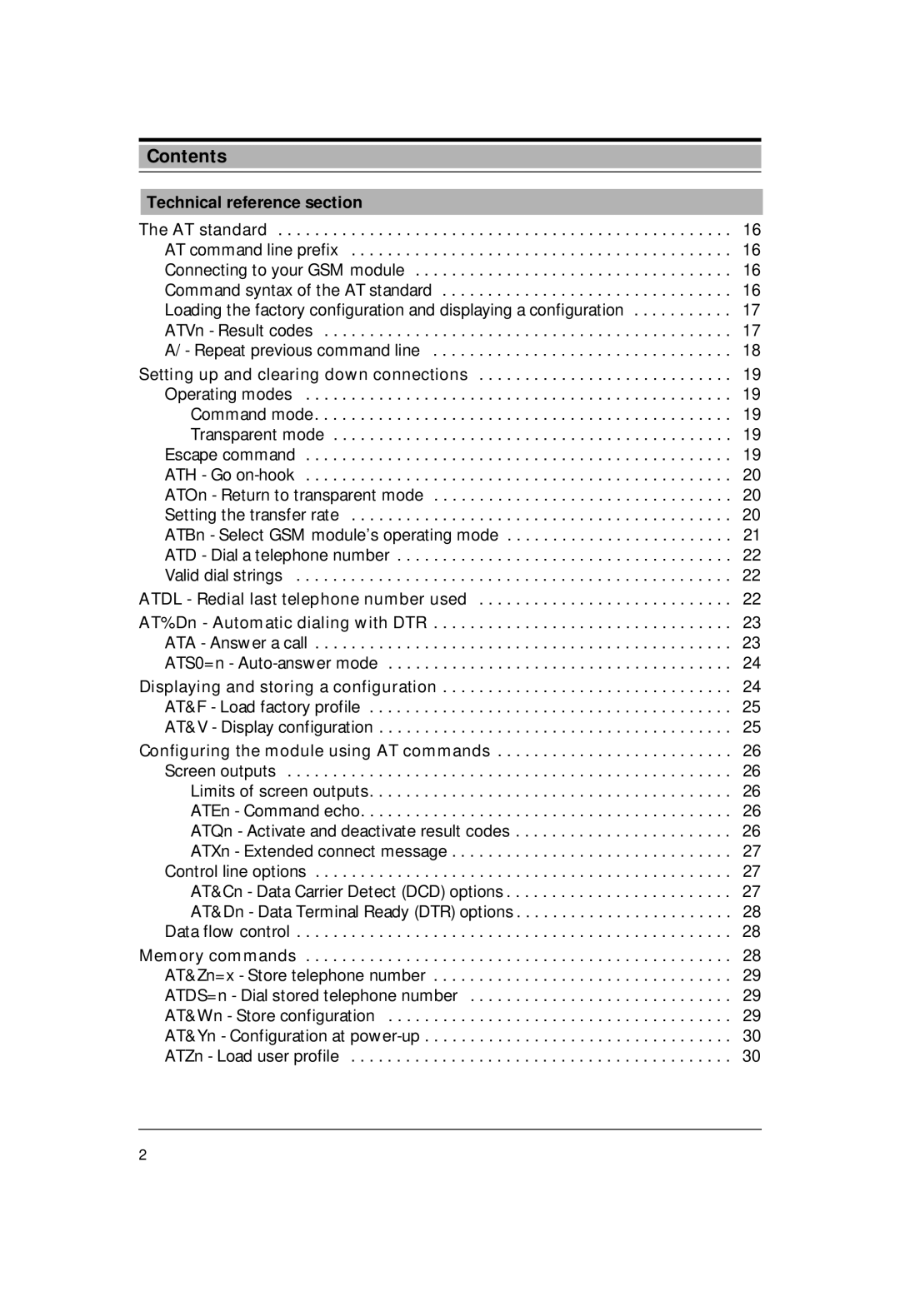 Siemens M1 manual Technical reference section 