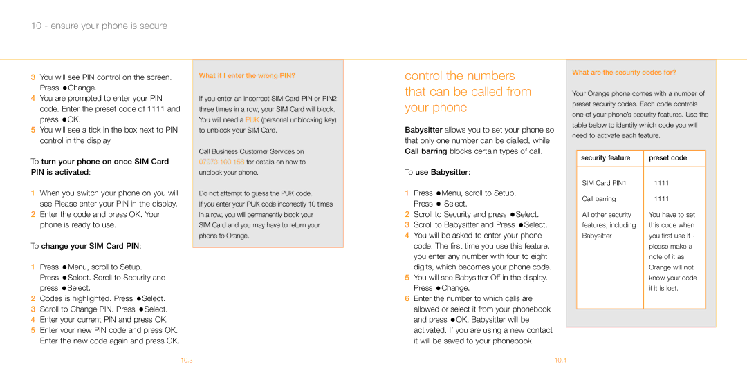 Siemens M55 manual Control the numbers that can be called from your phone, What if I enter the wrong PIN? 