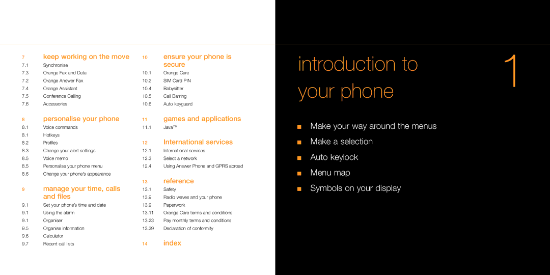 Siemens M55 manual Introduction to Your phone, Secure 