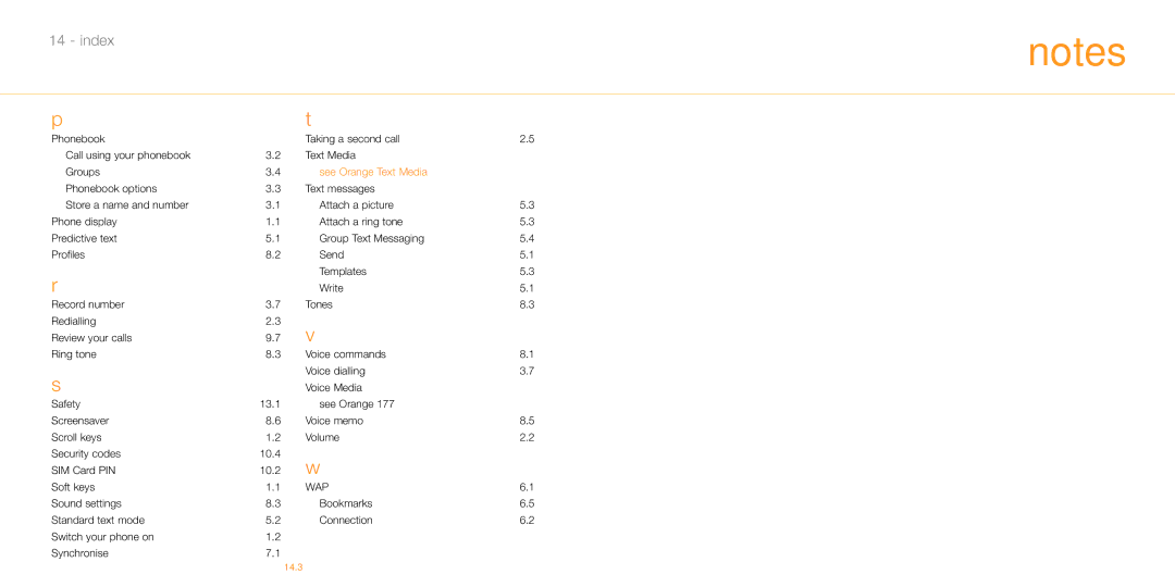 Siemens M55 manual See Orange Text Media, Wap 