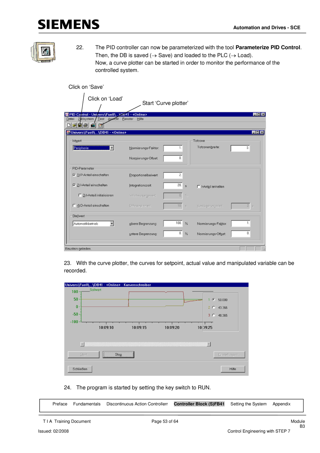 Siemens Module B3 manual Automation and Drives SCE 