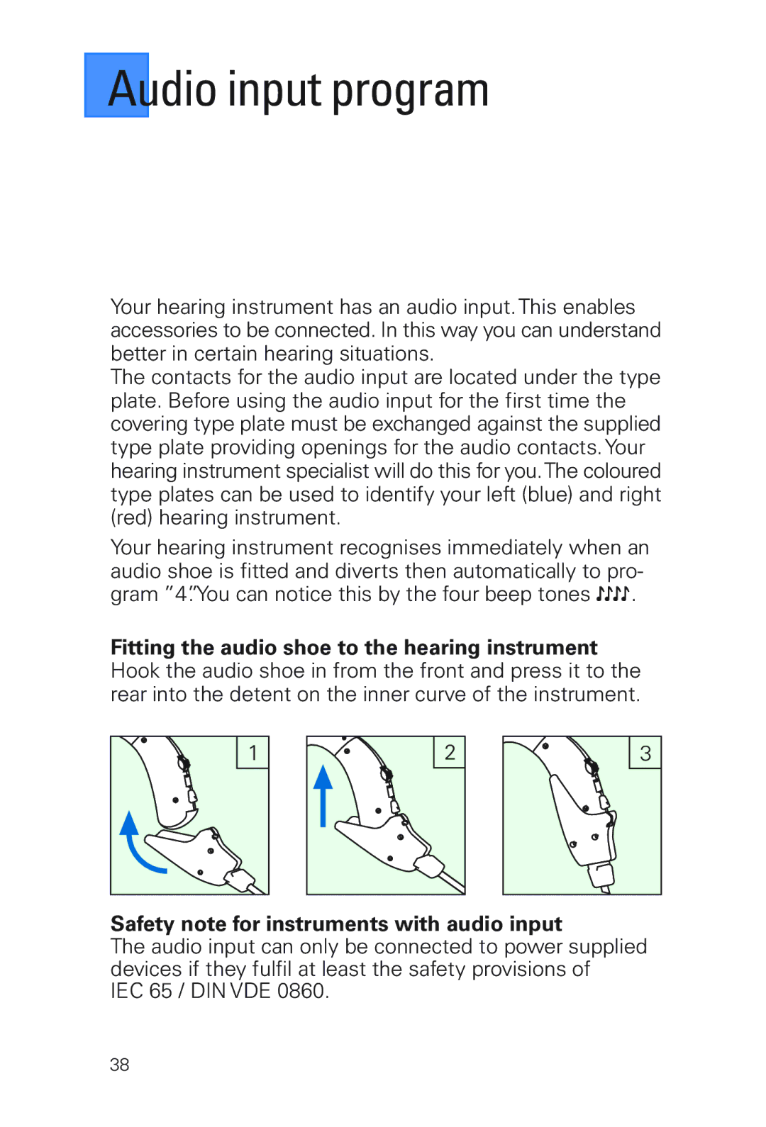 Siemens MUSIC Pro manual Gram 4.You can notice this by the four beep tones 