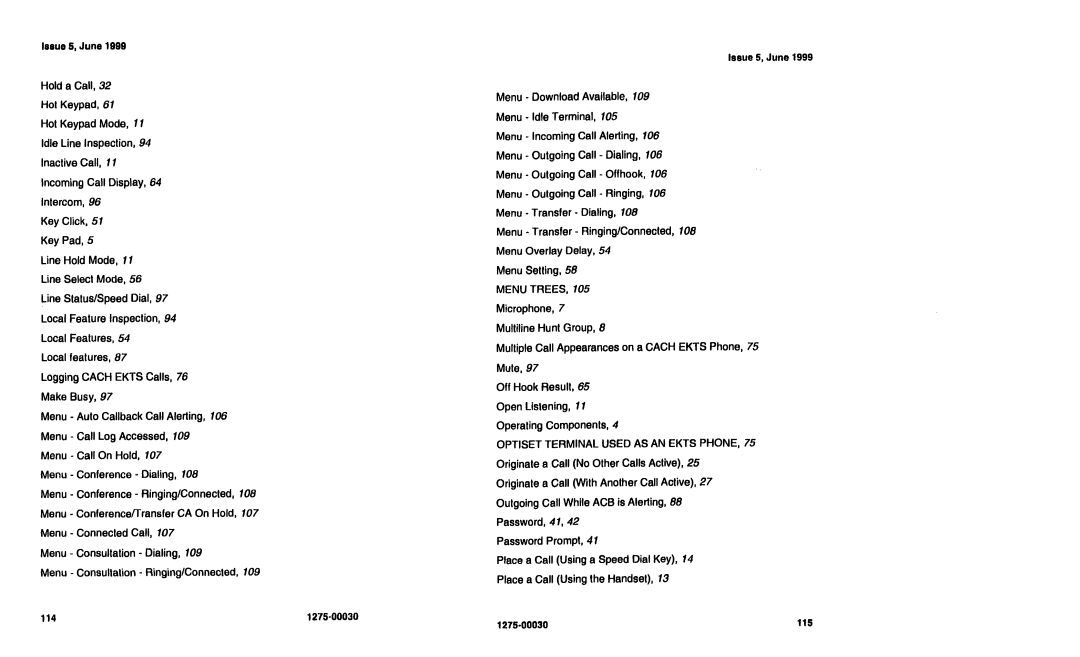 Siemens NI-1200 specifications Menu Trees 