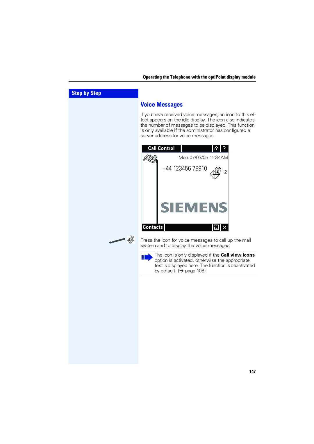 Siemens OPTIPOINT410, OPTIPOINT420 user manual Voice Messages, 147 