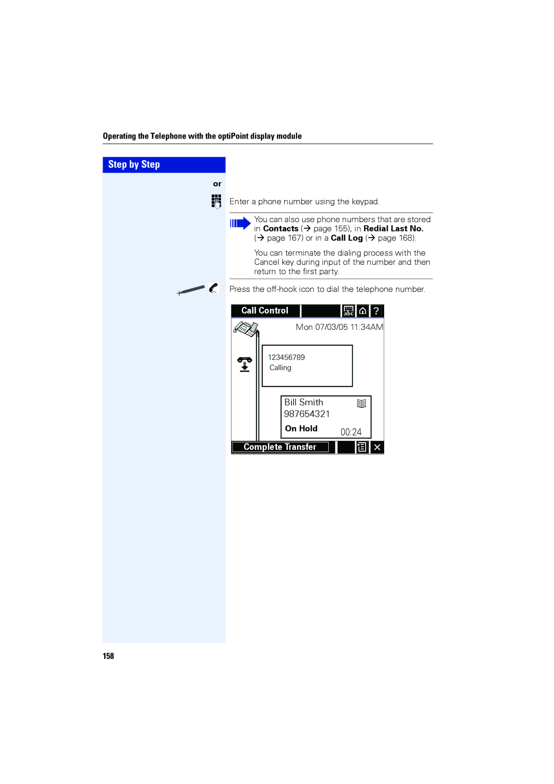 Siemens OPTIPOINT420, OPTIPOINT410 user manual 158 