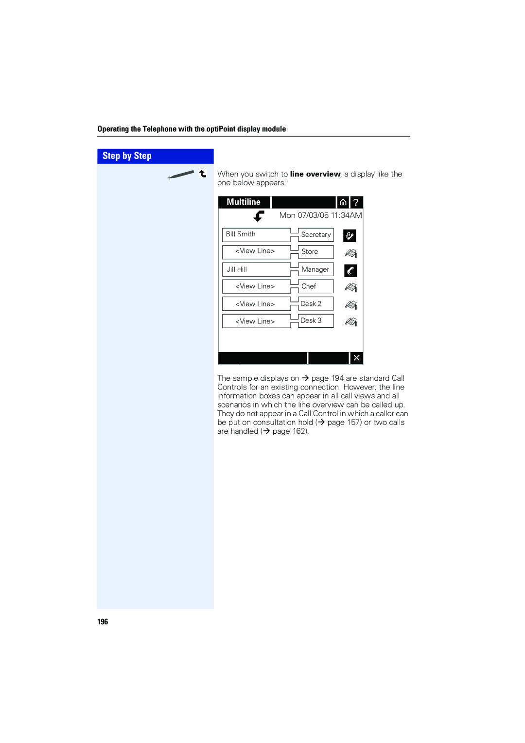 Siemens OPTIPOINT420, OPTIPOINT410 user manual 196 