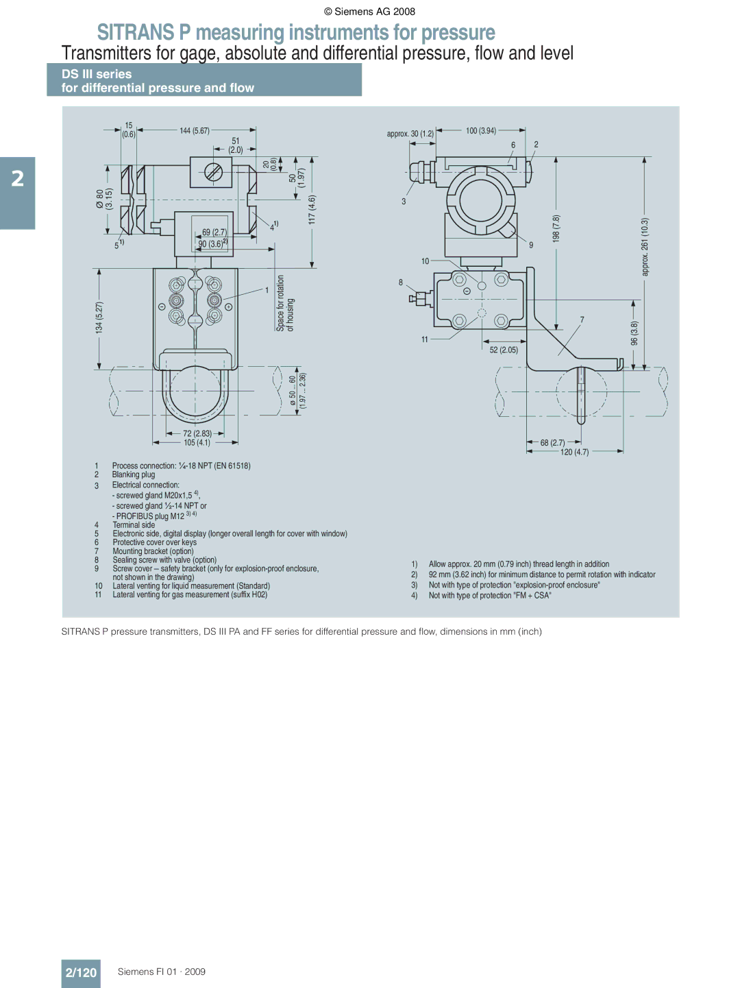 Siemens P technical specifications 120 