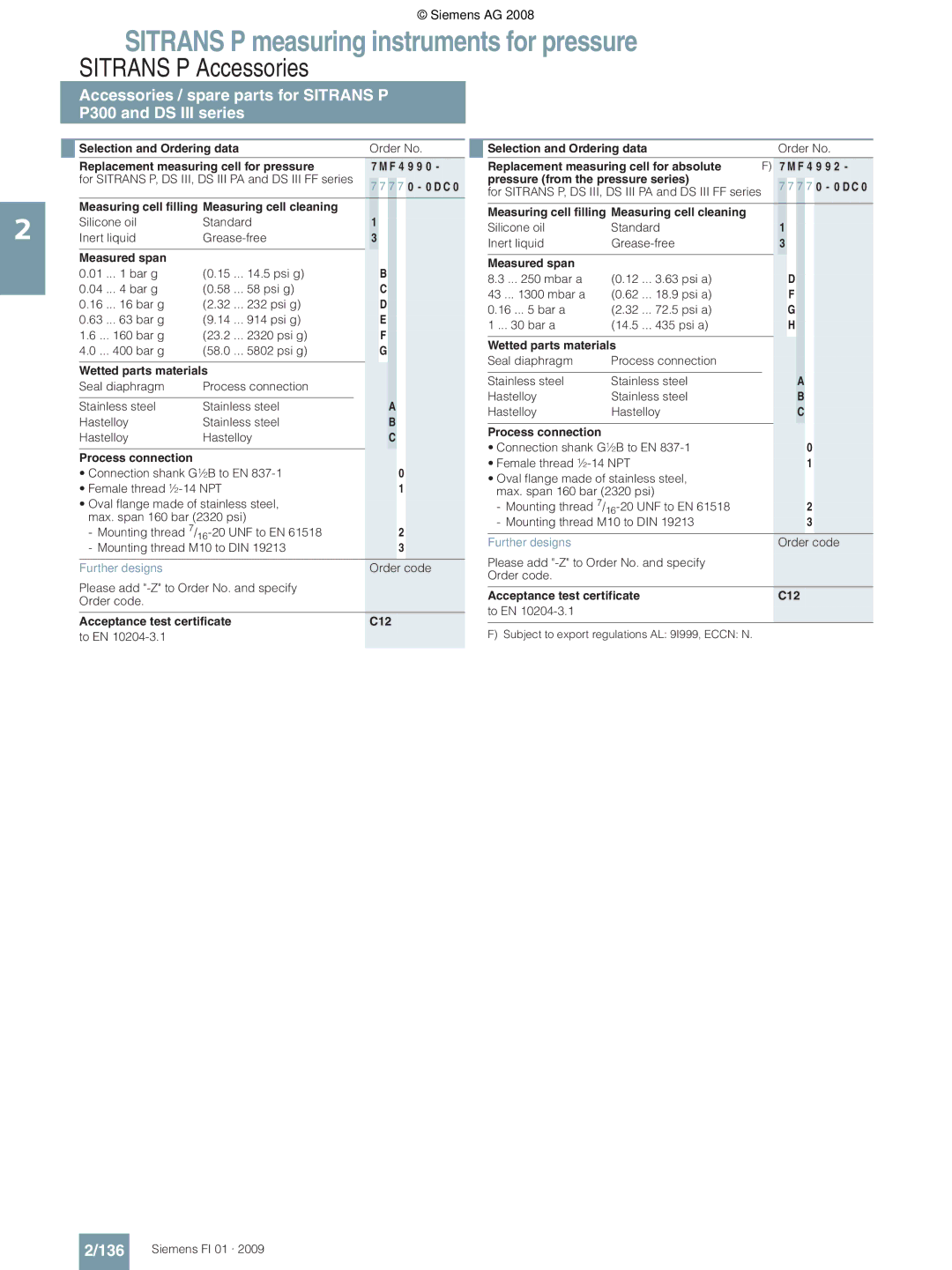 Siemens P technical specifications 136 