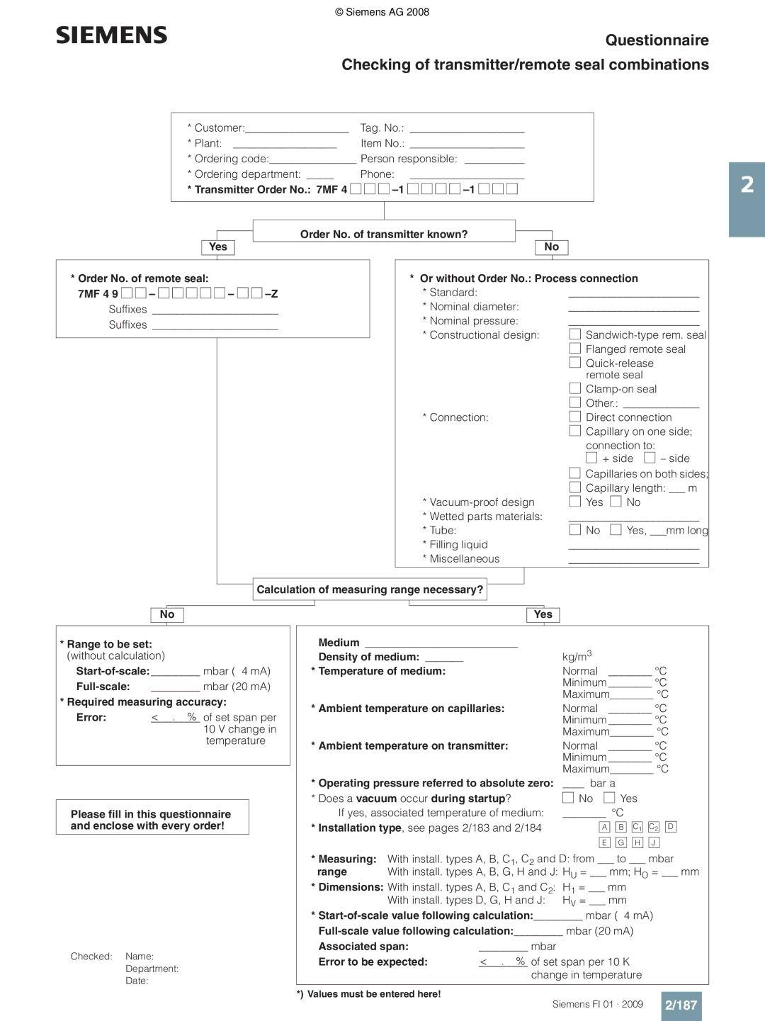 Siemens P technical specifications 187 