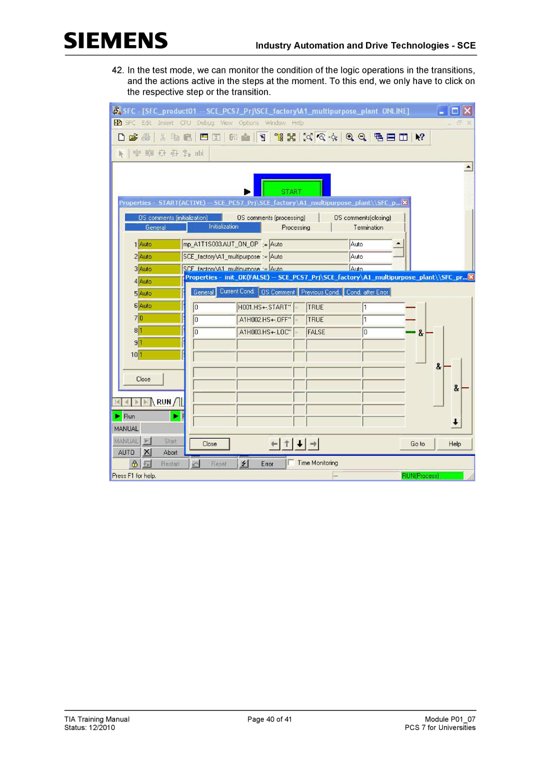 Siemens P01-07 manual Industry Automation and Drive Technologies SCE 