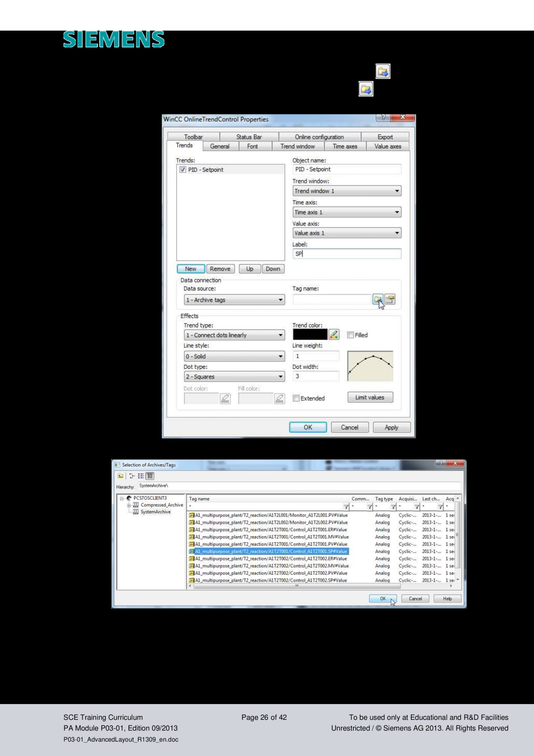 Siemens pa module p03-01 Industry Sector, IA&DT, SCE Training Curriculum, Page 26 of, PA Module P03-01, Edition 09/2013 