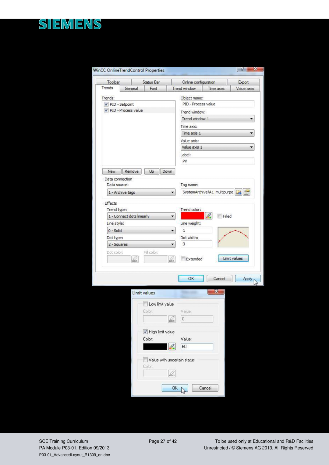 Siemens pa module p03-01 Industry Sector, IA&DT, SCE Training Curriculum, Page 27 of, PA Module P03-01, Edition 09/2013 