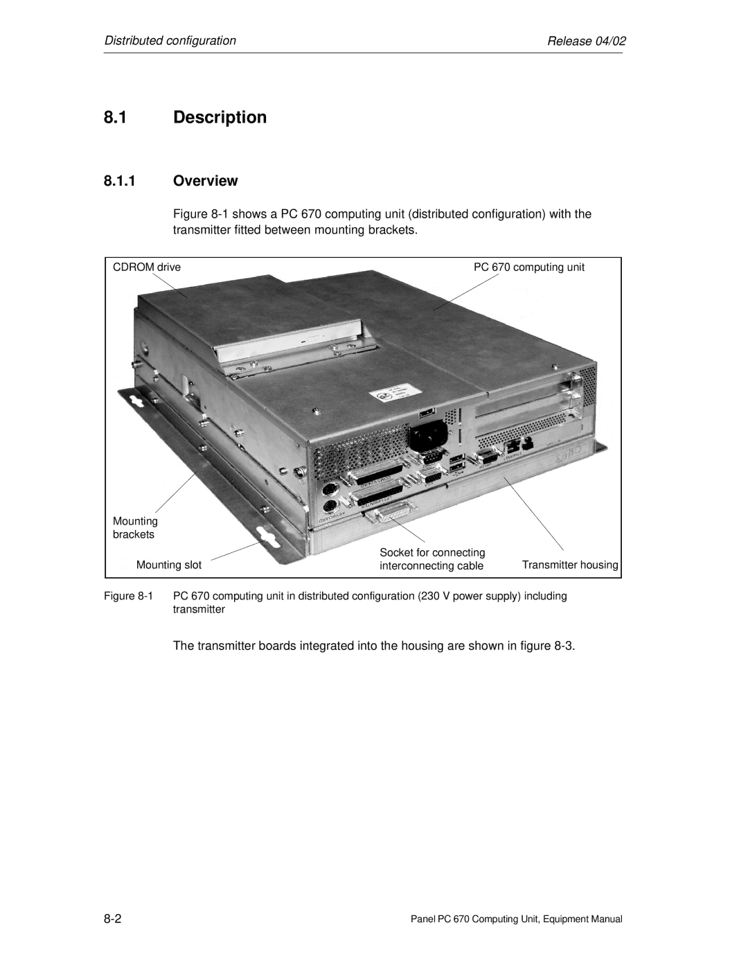 Siemens PC 670 manual Description 