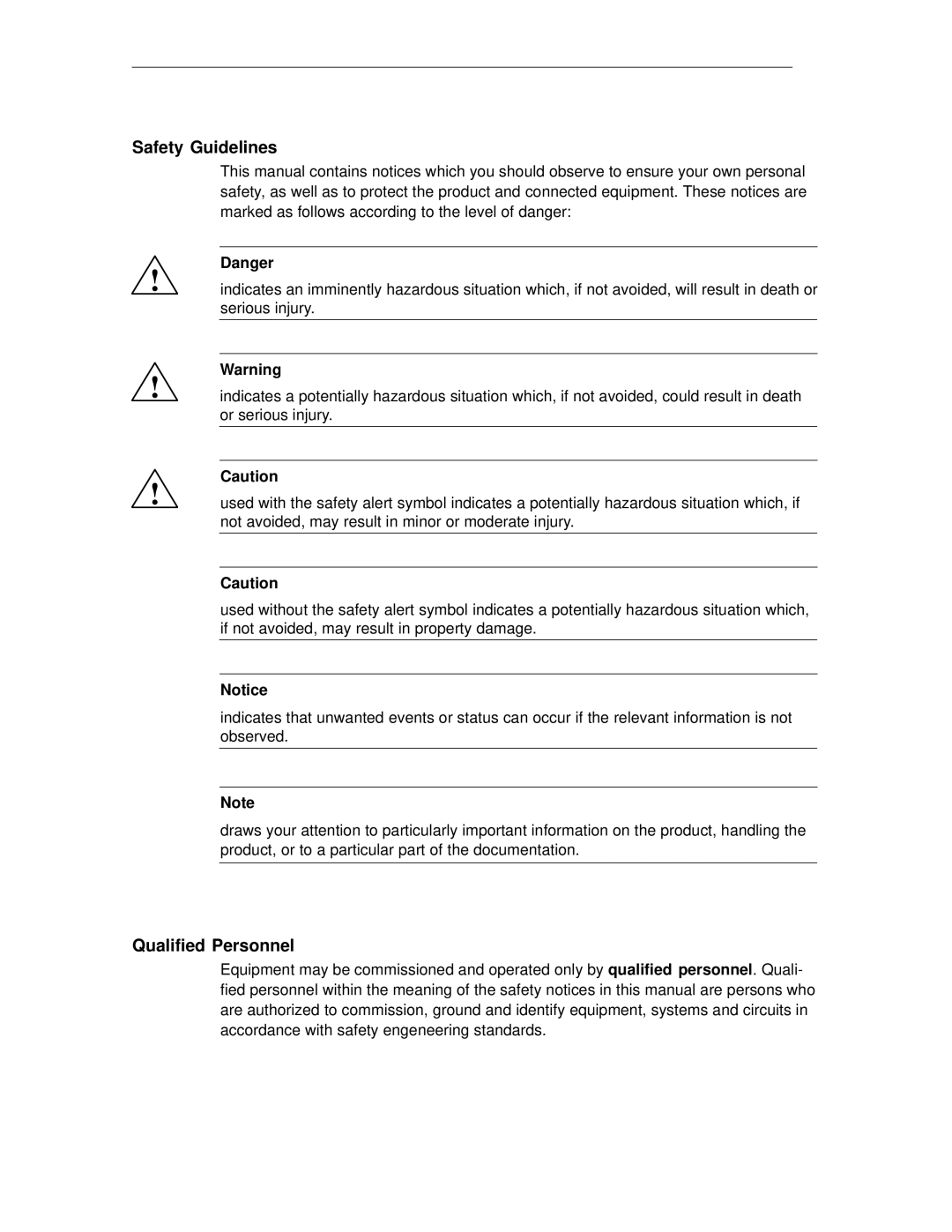 Siemens PC 670 manual Safety Guidelines, Qualified Personnel 