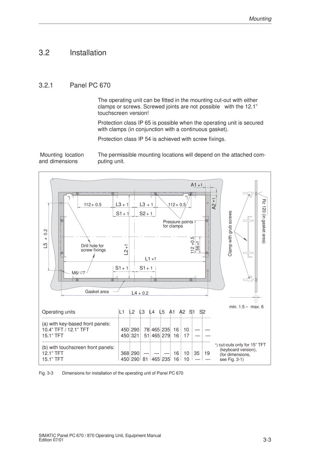 Siemens PC 870 manual Installation 