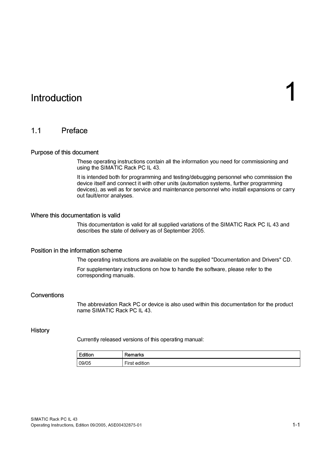 Siemens PCIL43 manual Introduction, Preface 