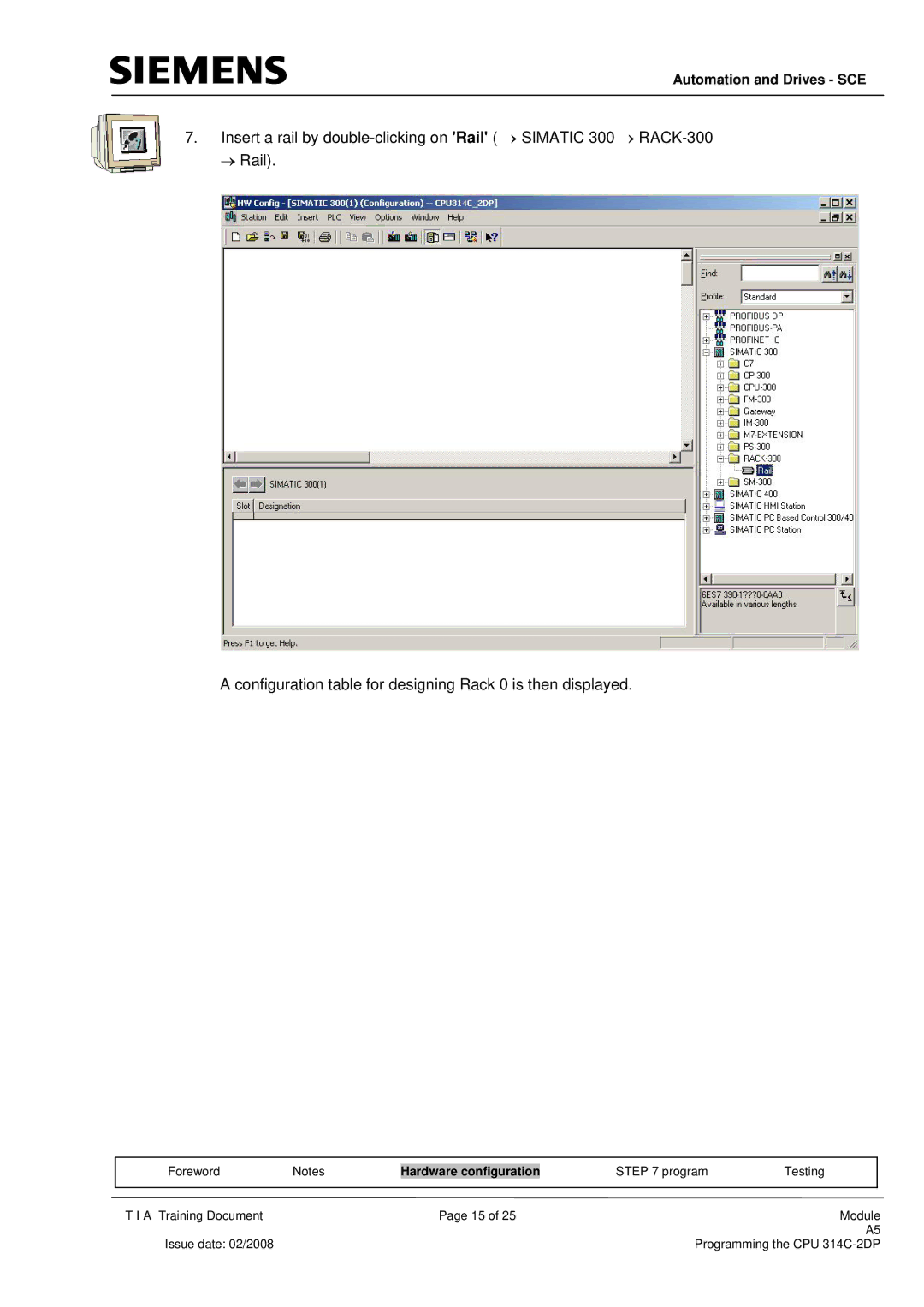 Siemens programming the cpu 314c-2dp manual Automation and Drives SCE 