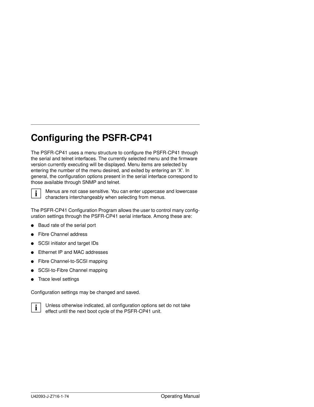 Siemens manual Configuring the PSFR-CP41 