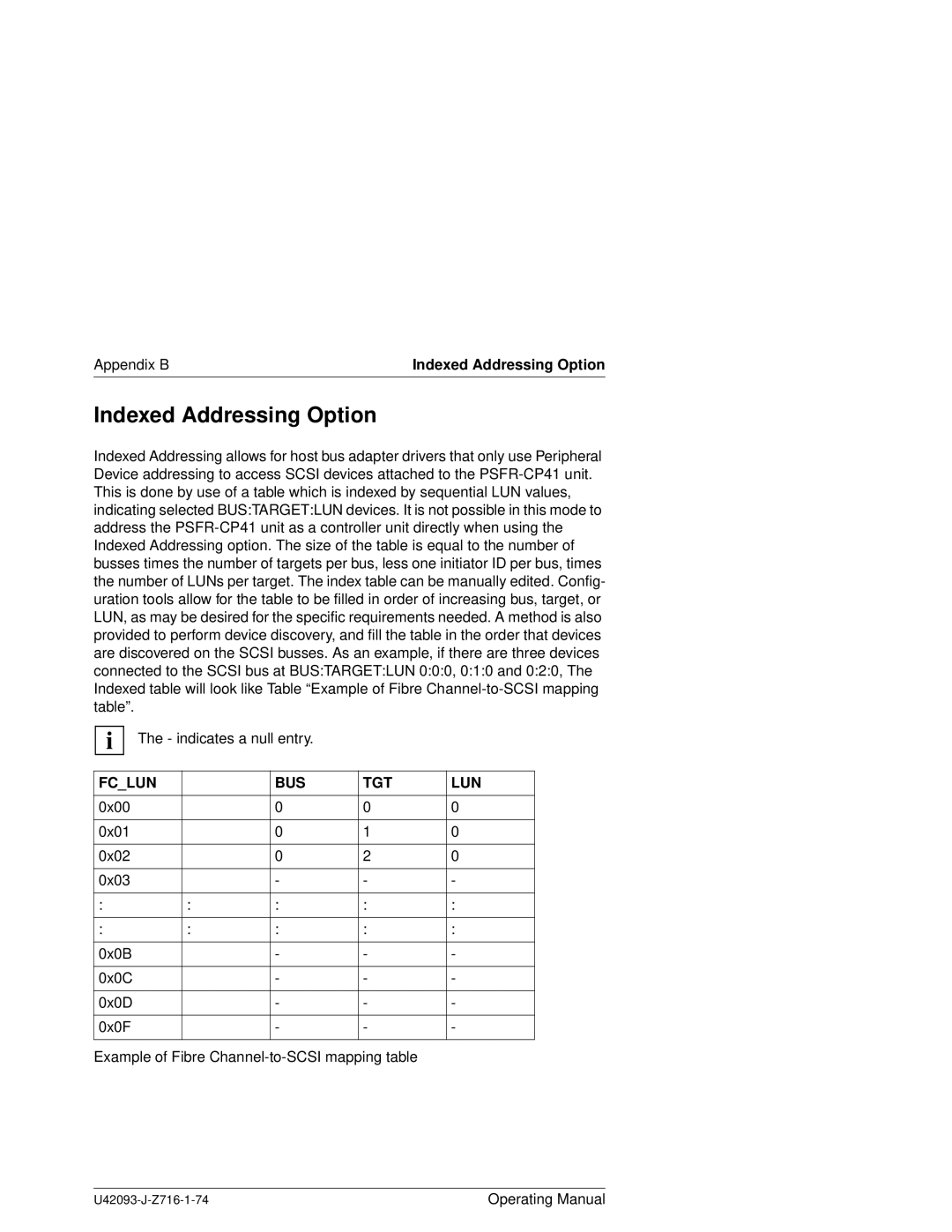 Siemens PSFR-CP41 manual Indexed Addressing Option, Appendix B 