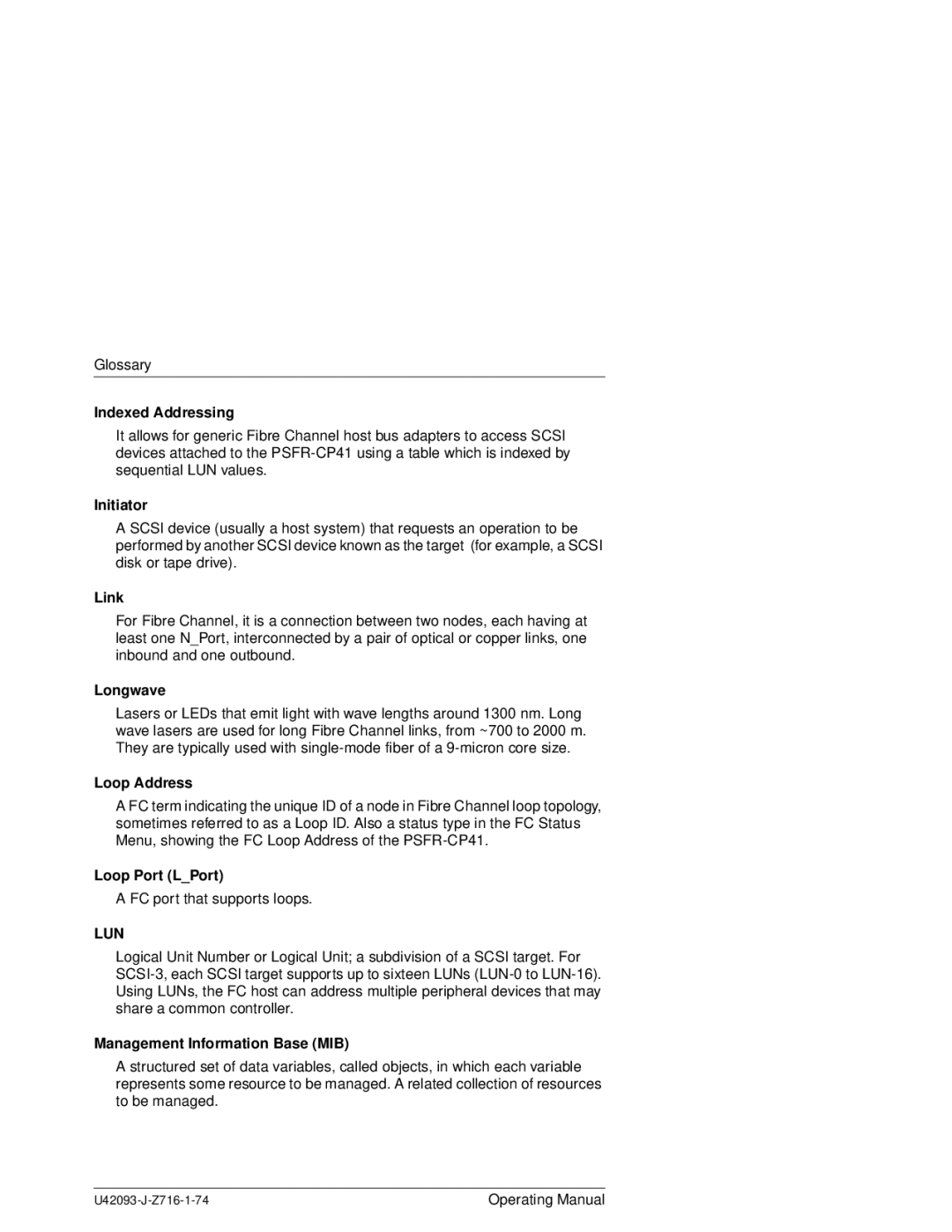 Siemens PSFR-CP41 manual Initiator, Link, Longwave, Loop Address, Loop Port LPort 