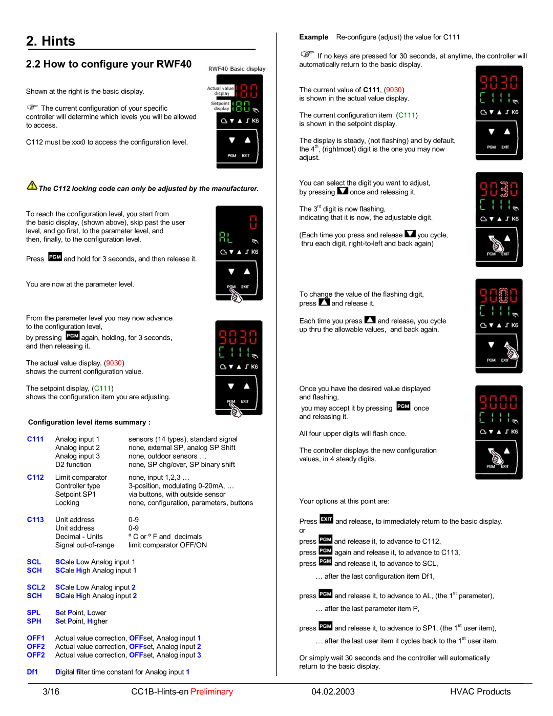 Siemens manual How to configure your RWF40 