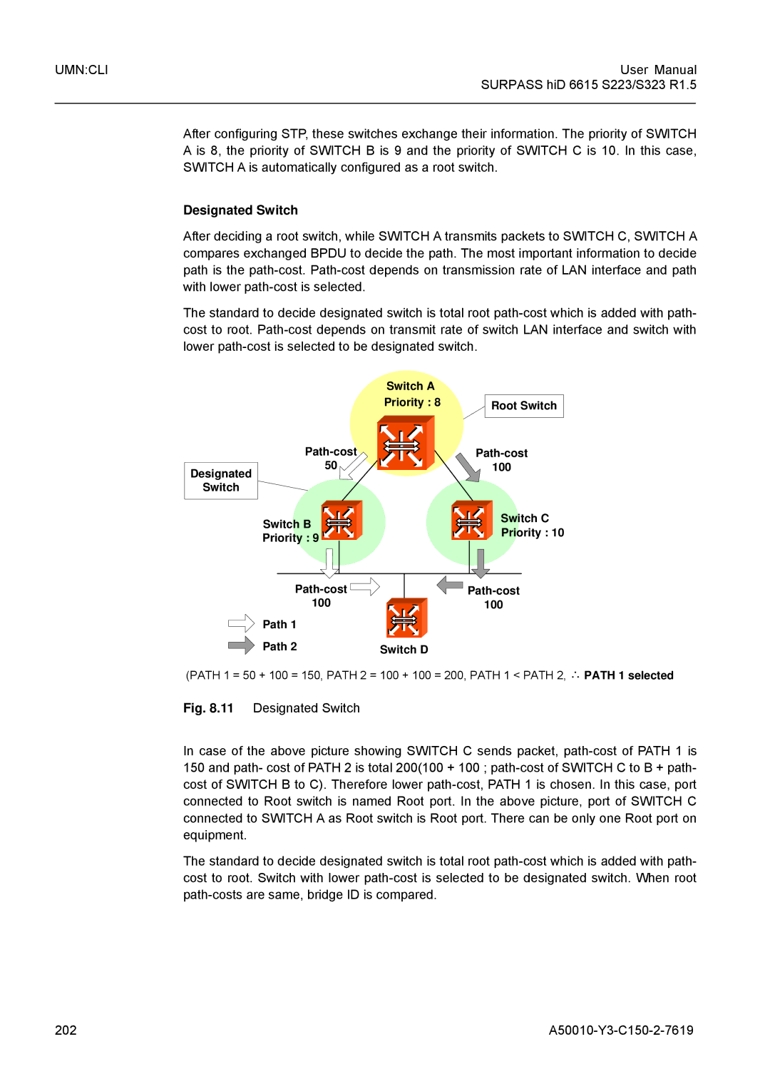 Siemens S323, S223 user manual Designated Switch 