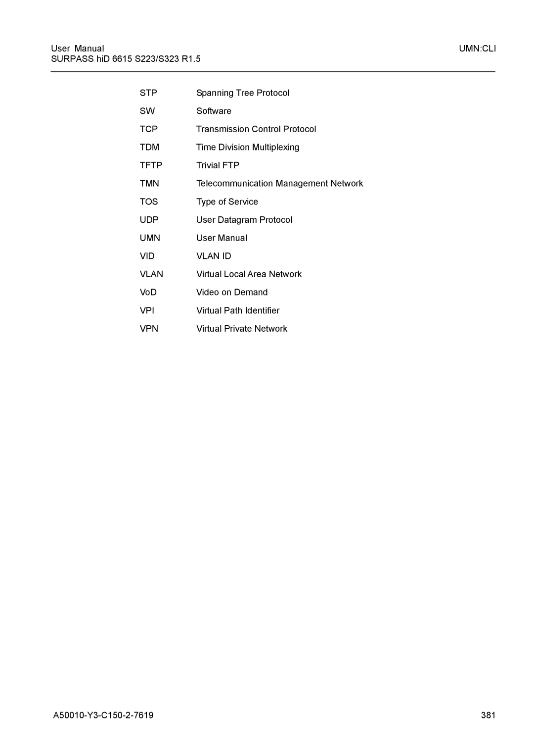 Siemens S223 Spanning Tree Protocol, Software, Transmission Control Protocol, Time Division Multiplexing, Trivial FTP 