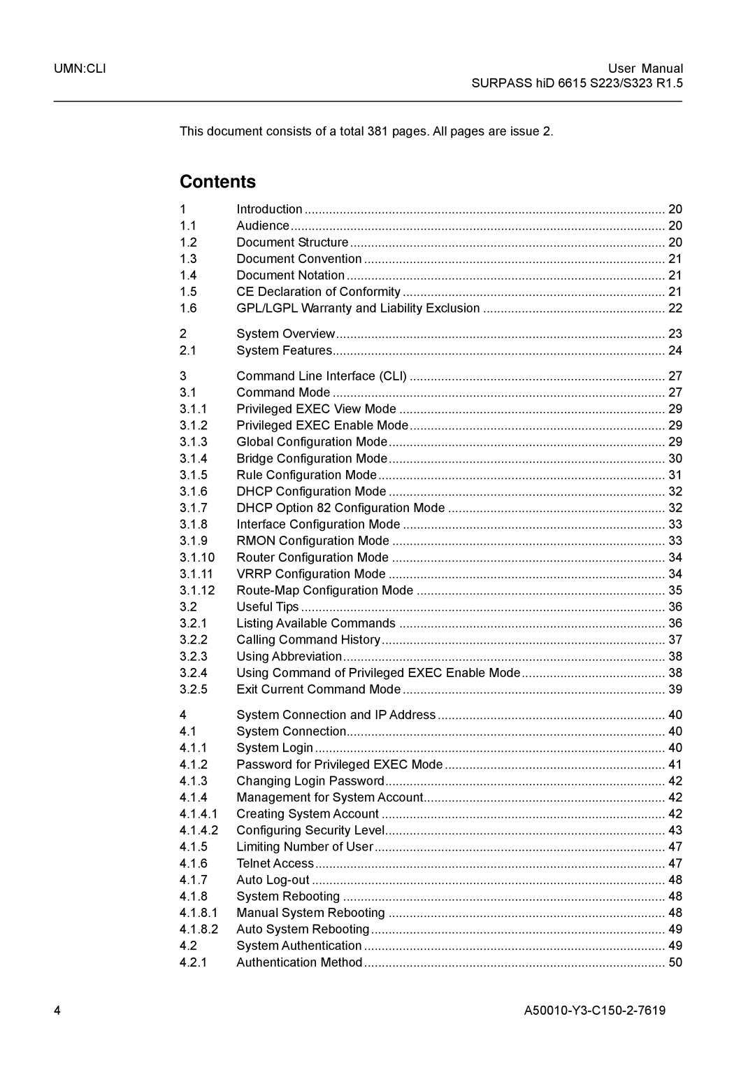 Siemens S323, S223 user manual Contents 