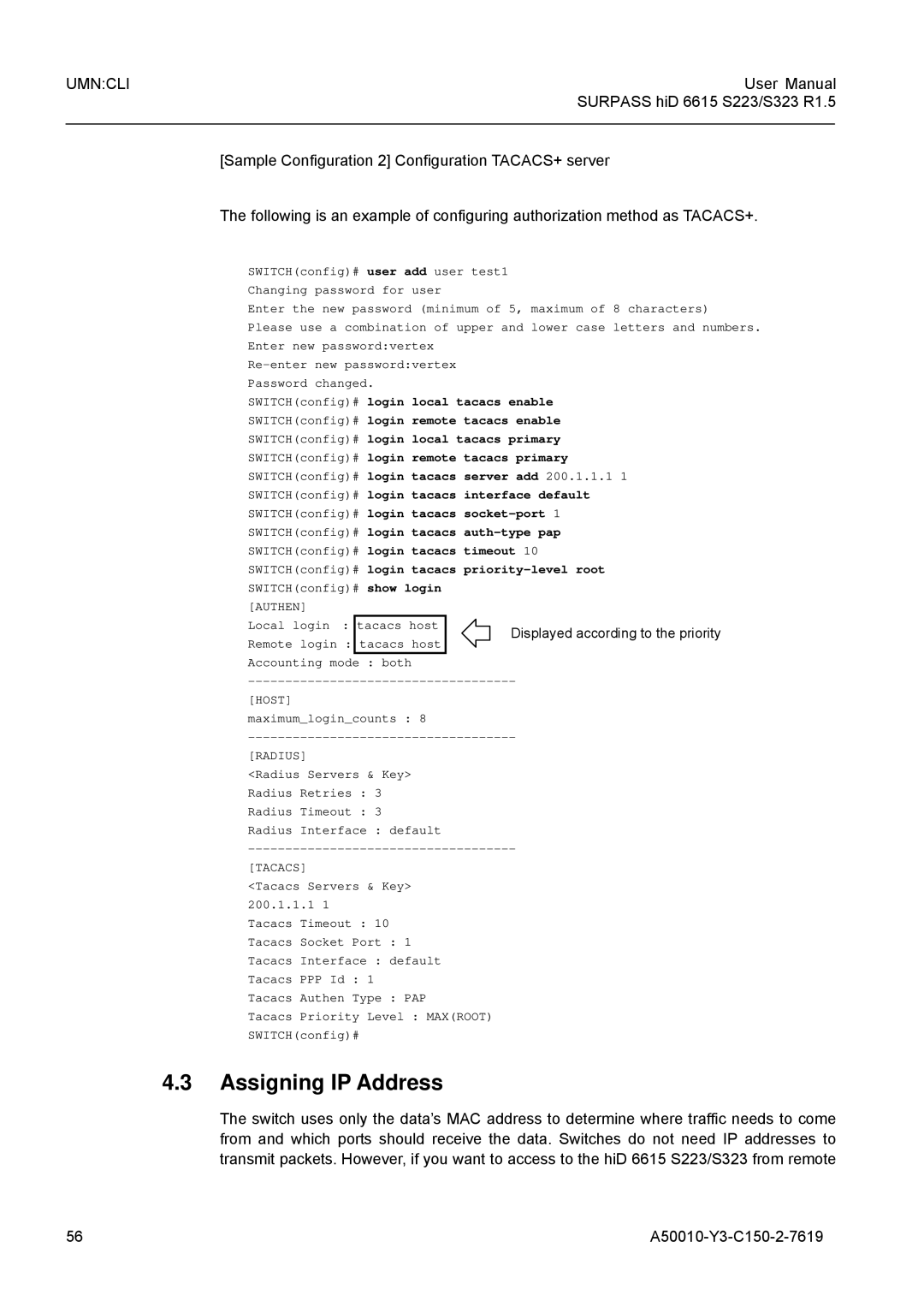 Siemens S323, S223 user manual Assigning IP Address 