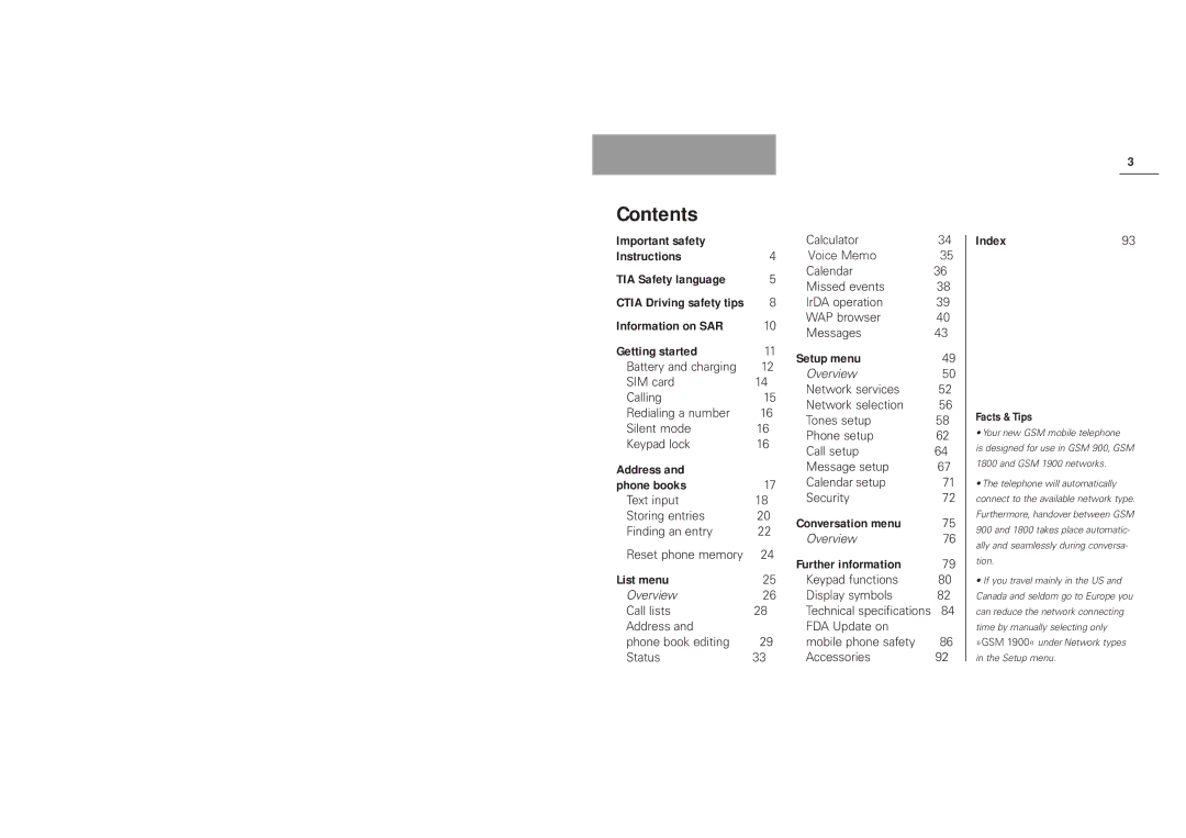 Siemens S40 manual Contents 