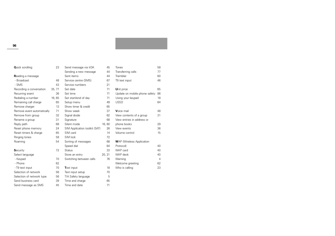 Siemens S40 manual Ussd 