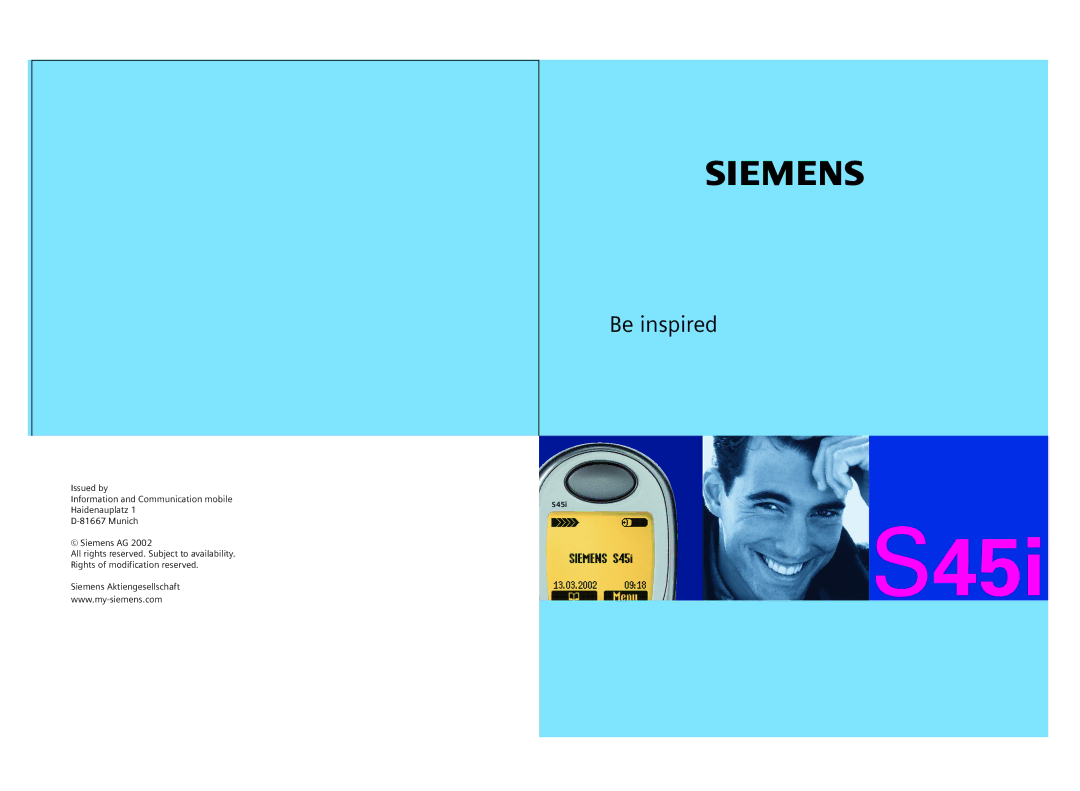 Siemens S45i manual 