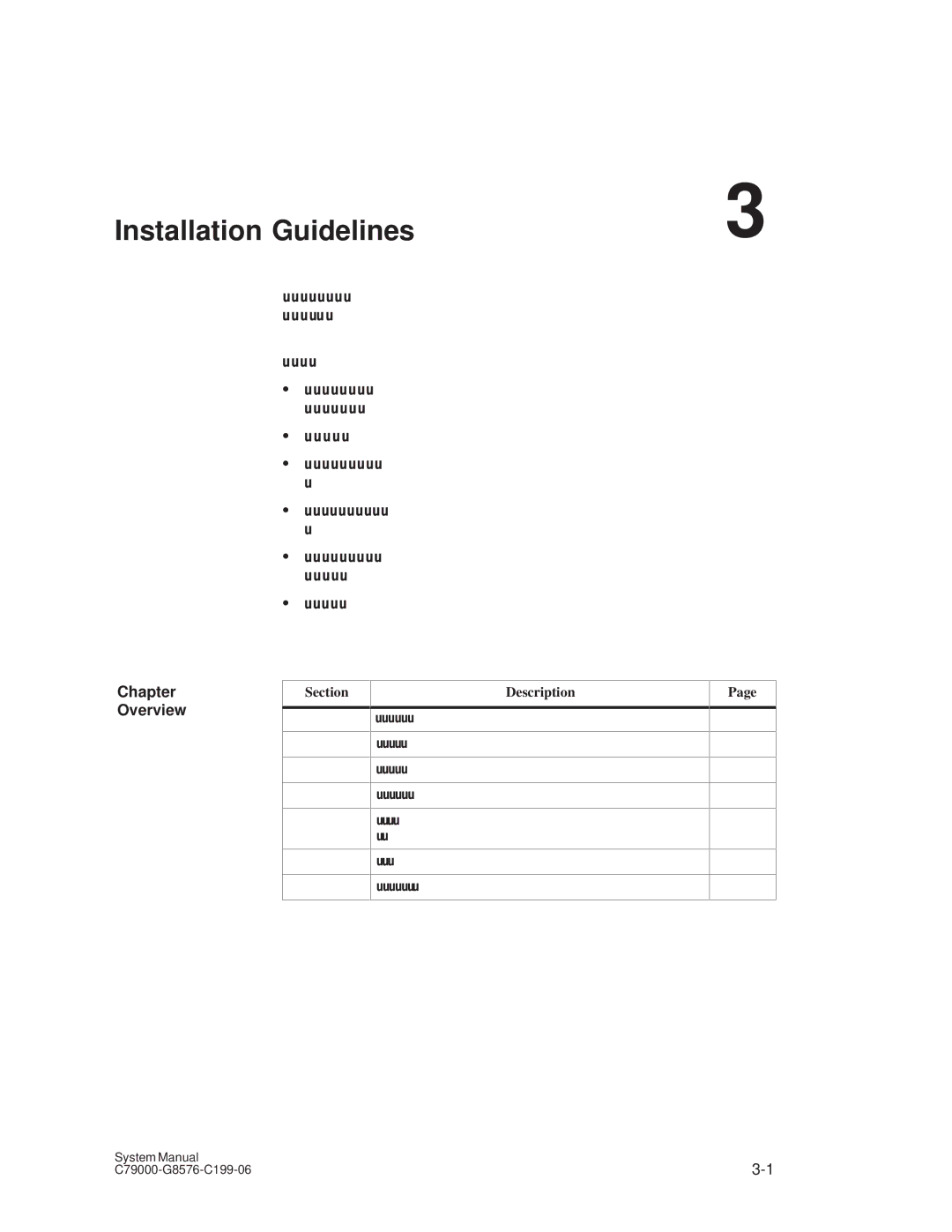 Siemens S5-135U/155U appendix Installation Guidelines, Section Description 