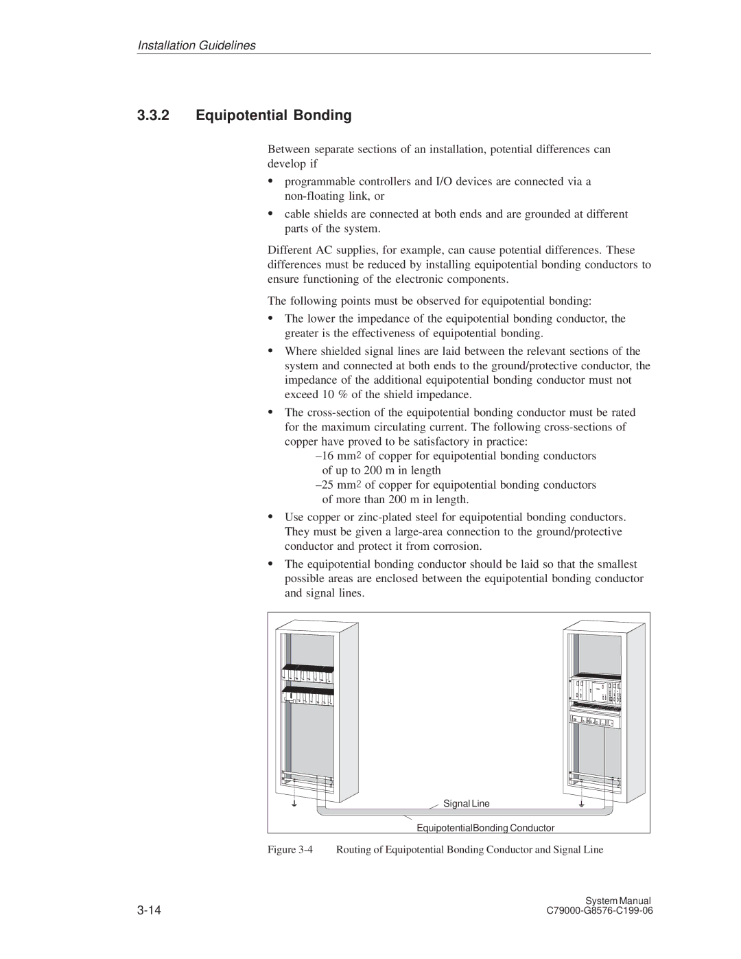 Siemens S5-135U/155U appendix Routing of Equipotential Bonding Conductor and Signal Line 