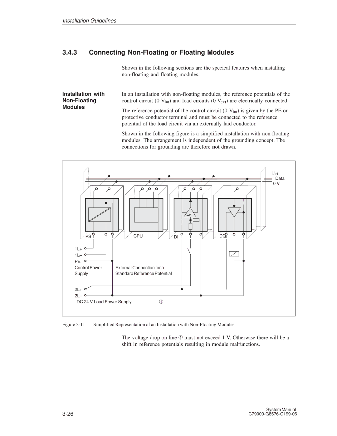 Siemens S5-135U/155U appendix Connecting Non-Floating or Floating Modules, Cpu 