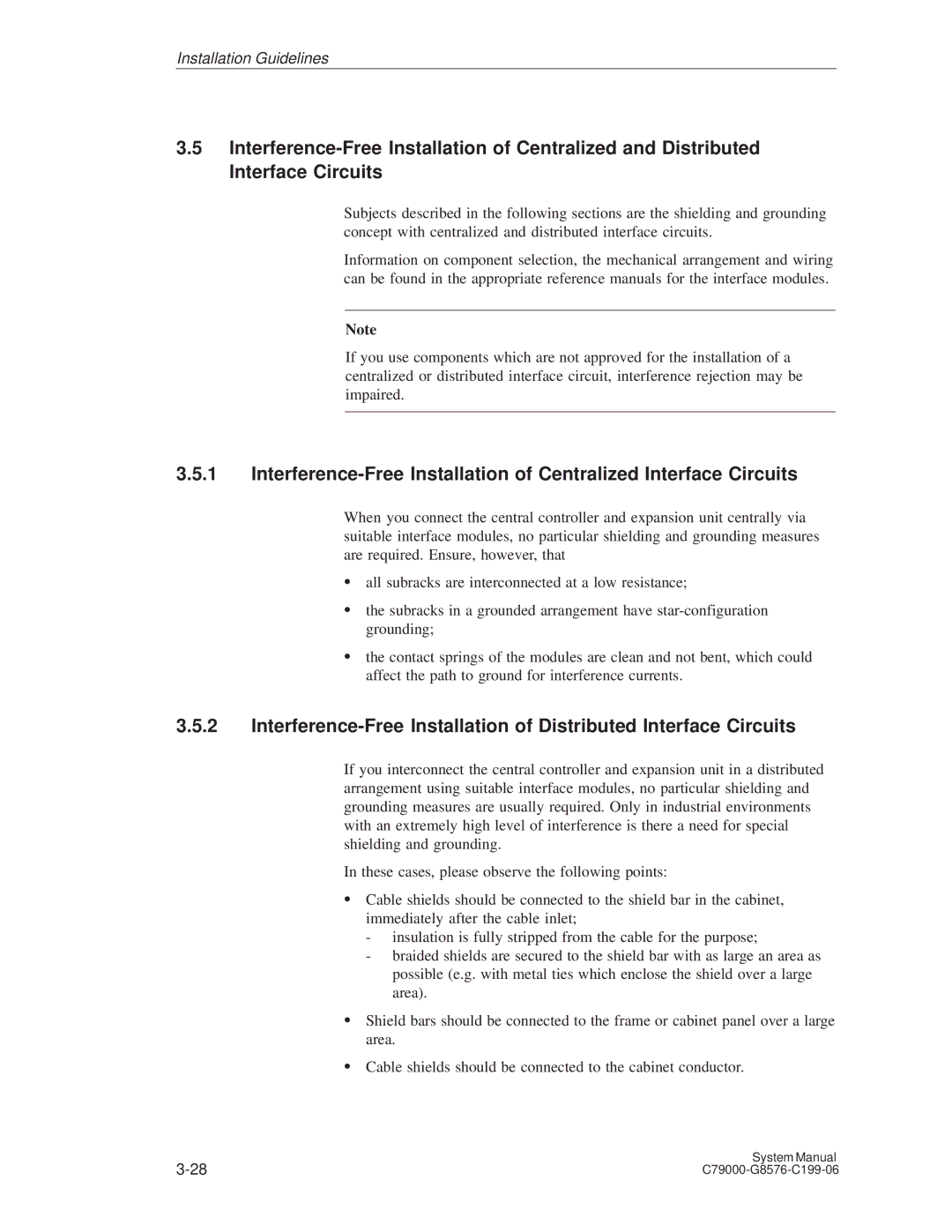 Siemens S5-135U/155U appendix Installation Guidelines 