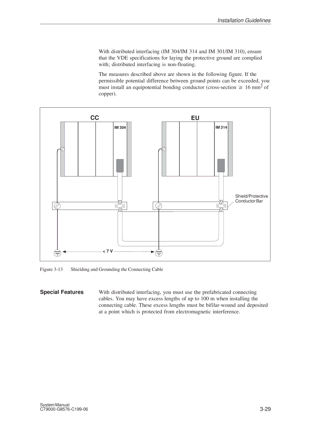 Siemens S5-135U/155U appendix Shielding and Grounding the Connecting Cable 