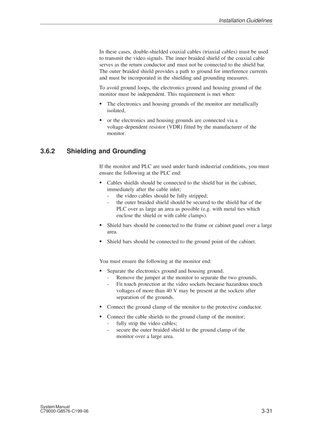 Siemens S5-135U/155U appendix Shielding and Grounding 