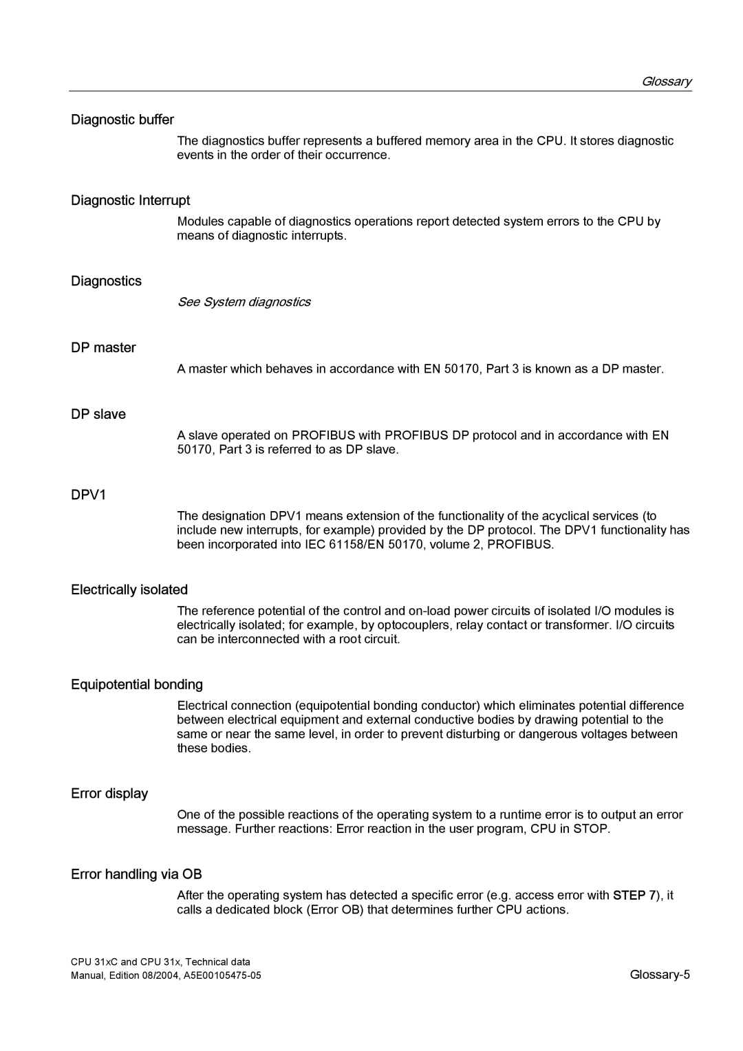 Siemens S7-300 appendix DPV1 