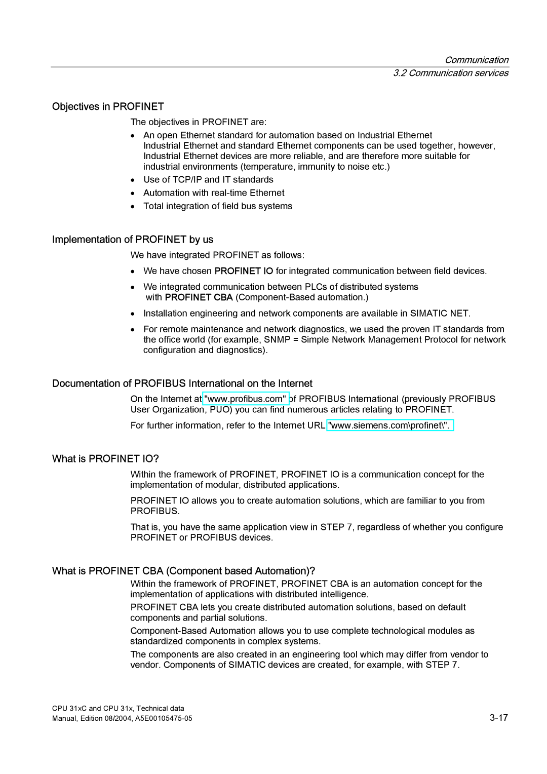 Siemens S7-300 Objectives in Profinet, Implementation of Profinet by us, What is Profinet CBA Component based Automation? 