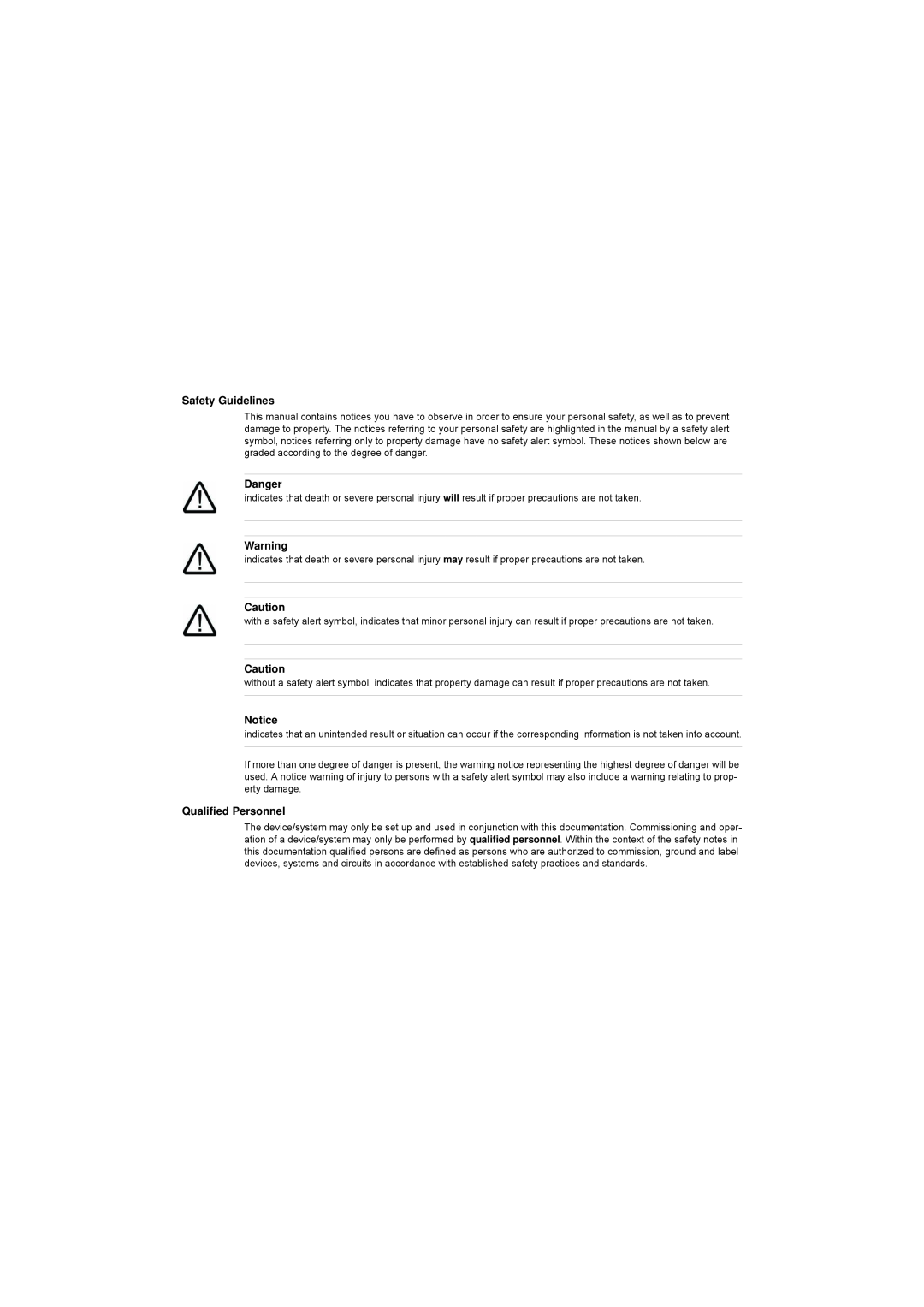 Siemens S7-300 manual Safety Guidelines, Danger, Qualified Personnel 