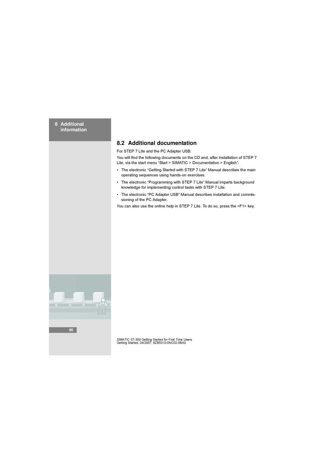 Siemens S7-300 manual Additional documentation, Additional information 