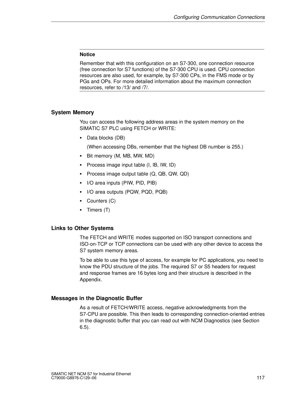 Siemens S7 appendix 117 