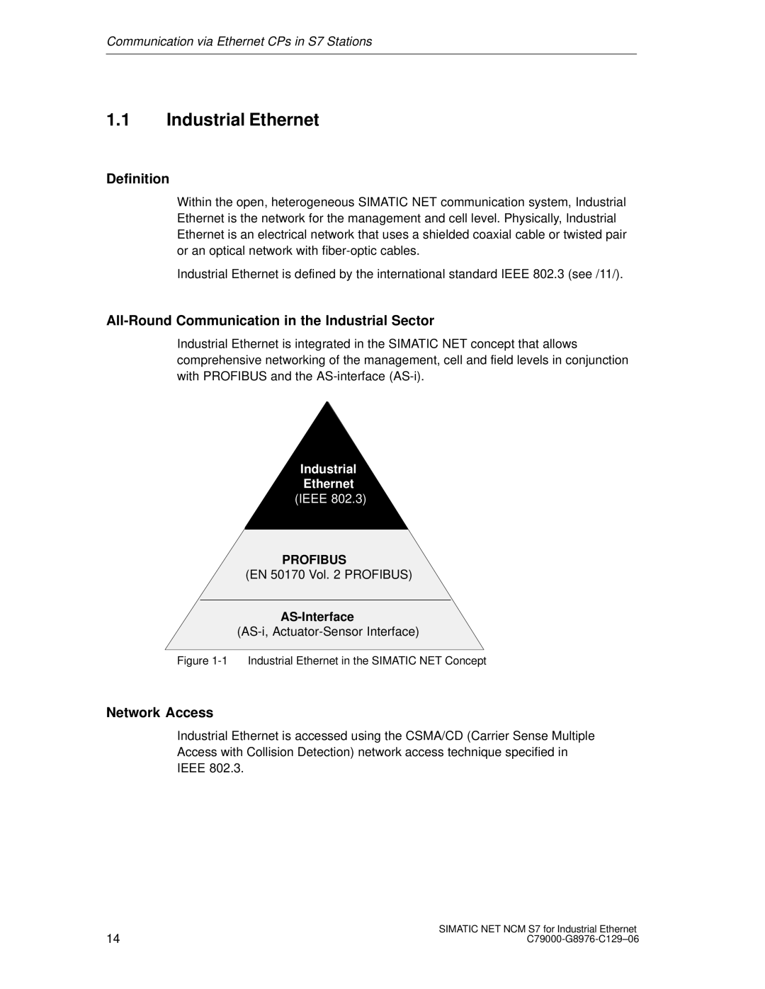 Siemens S7 Industrial Ethernet, Definition, All-Round Communication in the Industrial Sector, Network Access, AS-Interface 