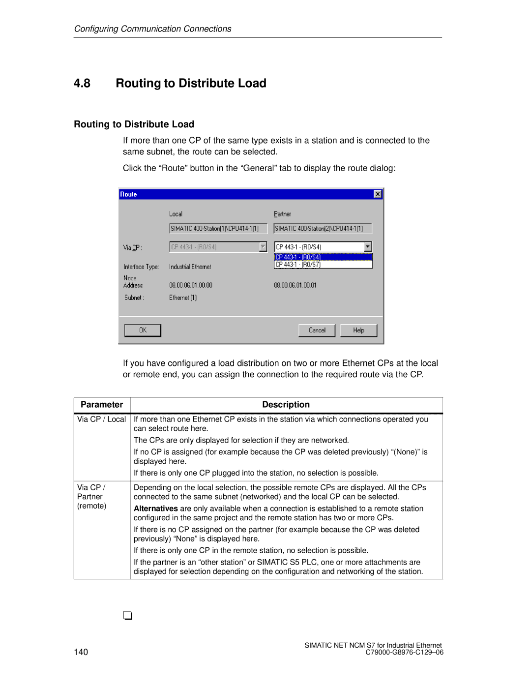 Siemens S7 appendix Routing to Distribute Load 