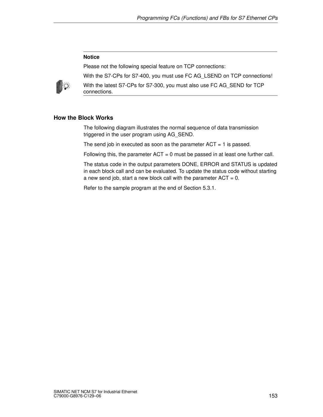 Siemens S7 appendix How the Block Works 